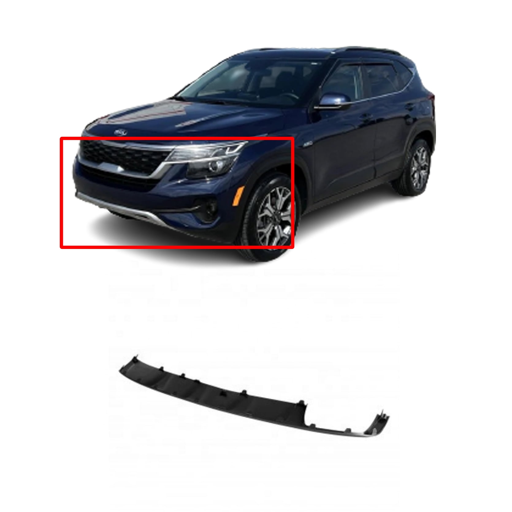 Front Lower Bumper Cover For 20212022 Kia Seltos Primed 86512Q5300