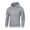 Gray, variant on WIZUTIZ Men's Pullover Hoodie Solid Color Long Sleeve Soft Sweatshirt With Zipper Pocket Casual Athletic Wear For Fall Winter Streetwear Everyday Fashion Tops For Men