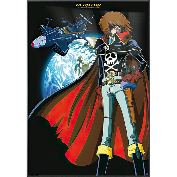 cling lung not Albator - Framed Manga / Anime TV Show Poster (Space Pirate Captain  Harlock) (Size: 28" X 40") (Metallic Anthracite Plastic Frame) - Walmart.com