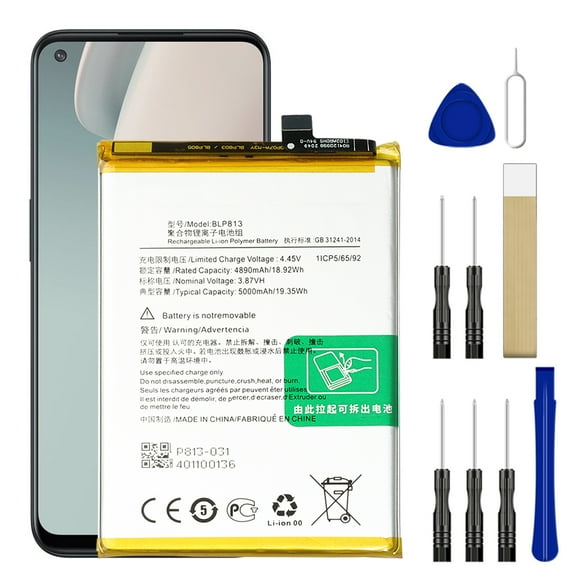 Replacement Battery BLP813 For OnePlus Nord N100 BE2015 Tool