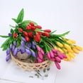 thumbnail image 3 of Visland 4PCS Artificial Tulip Flowers Tulip Flower Bouquet for Home Wedding Party Office Decor, 3 of 6