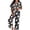 Black, variant on SAZBJOJN Halloween Pajamas Women Halloween Printed Pajama Set 2 Piece Long Sleeve Top & Pants Soft Sleepwear Loungewear Cute Pattern PJs for Halloween Party Nightwear White S