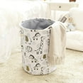 thumbnail image 3 of INough Baby Laundry Basket Baby Hamper Kids Laundry Basket, Toy Baskets Nursery Hamper for Boys, Kids Storage Basket Safari Nursery Decor Baby Clothes Hamper with Drawstring Closure(Giraffe), 3 of 9
