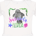thumbnail image 4 of Inktastic Sarasota Florida Cute Swimming Manatee Boys or Girls Long Sleeve Baby Bodysuit, 4 of 5