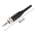 thumbnail image 4 of 1 conector estéreo de 3,5 mm con bloqueo, accesorio fiable, suministro de bricolaje, adaptador de D11 negro, aleación de zinc de 6 cm para shamjiam Enchufe estéreo de bloqueo, 4 of 4