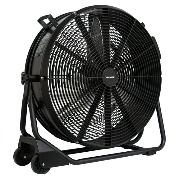 XPOWER FD-630D 1/2 HP 5,800-CRM 1.8-amp Variable-Speed High-Velocity 24-inch Drum Fan with Enclosed Brushless DC Motor