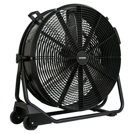 

XPOWER FD-630D 1/2 HP 5 800-CRM 1.8-amp Variable-Speed High-Velocity 24-inch Drum Fan with Enclosed Brushless DC Motor