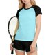 thumbnail image 1 of Odeerbi Juegos Atléticos Secos Rápidos Para Niñas Camiseta de Manga Raglan Dolphin Shorts Ropa Deportiva Respirable Conjunto Para 3-15 Años, 1 of 6