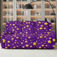 thumbnail image 2 of Xoenoiee Purple Star Pattern Recliner Sofa Cover, Stretch Reclining Couch Covers with Pockets, Washable Lazy Boy Recliner Slipcovers, Leakproof Sofa Protector for Kids, Pets, Dog and Cat, 2 of 7