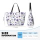 thumbnail image 4 of Fotbe Lavender Bicycle Bolsa de Viaje para Playa - Resistente al Agua, Bolsa Tote de Gran Capacidad y Ligera con 7 Bolsillos para Mujeres y Hombres, 4 of 7