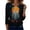 Dark Gray, variant on Halloween Shirts for Women Round-Neck - 3/4 Length Sleeve Casual Tops with Vibrant Halloween Art, Great for Work, Casual Fridays, and Social Gatherings