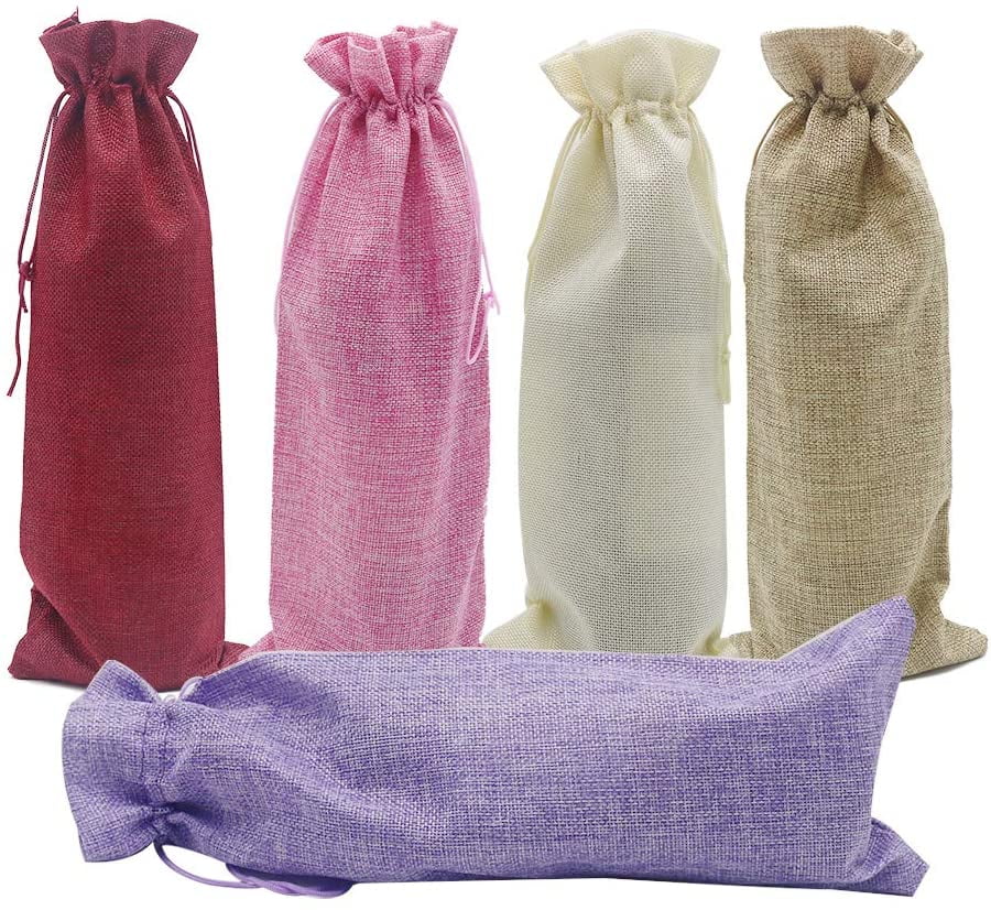 hessian drawstring bolsas