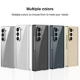 thumbnail image 3 of Dteck for Samsung Galaxy Z Fold 6 Case with Built-in Screen Protector, Transparent Crystal Clear Plating Slim Hard PC Shockproof Anti-scratch Full Protective Cover for Samsung Z Fold 6 5G,Clear, 3 of 5