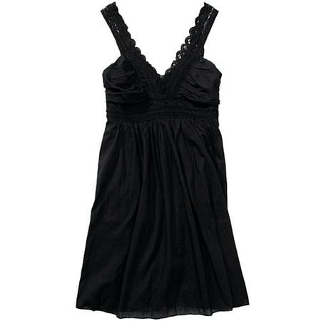 Juniors Lace-Trim Dress