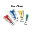 thumbnail image 3 of Fabric Bias Tape Maker Kit for Sewing Quilting Bias Adjustable Binder Clip Binding Maker Tape Tool Set 4 Different Sizes 6mm 12mm 18mm 25 mm DIY, 3 of 4