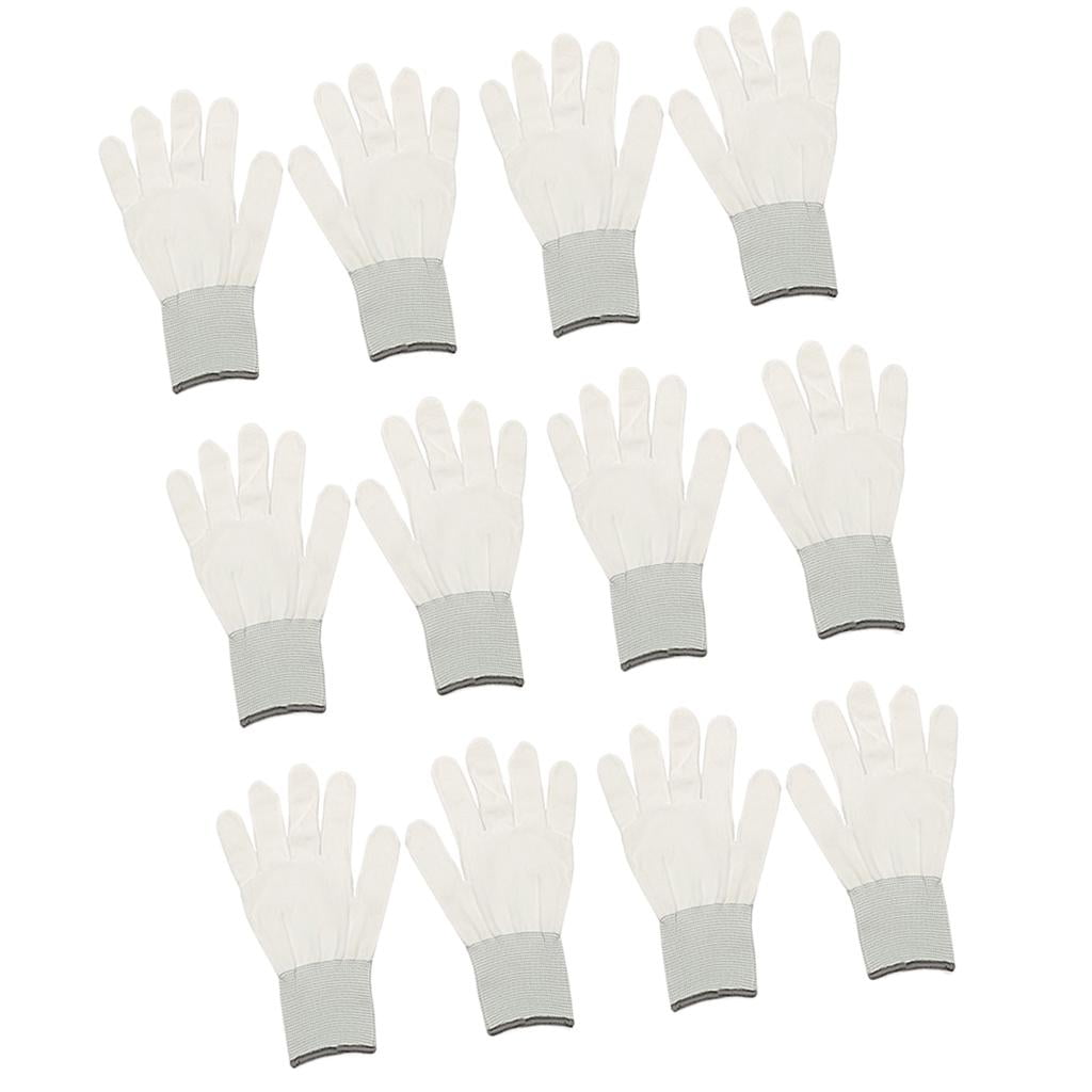 6 Pairs Professional Vinyl Wrap Wrapping Cotton Gloves Anti-static