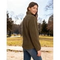 thumbnail image 2 of Pioneer Camp Women's Fuzzy Fleece Jacket, Warm Fleece Full Zip Jacket Cozy Stand Collar Coat with Pockets Casual Workout, 2 of 6