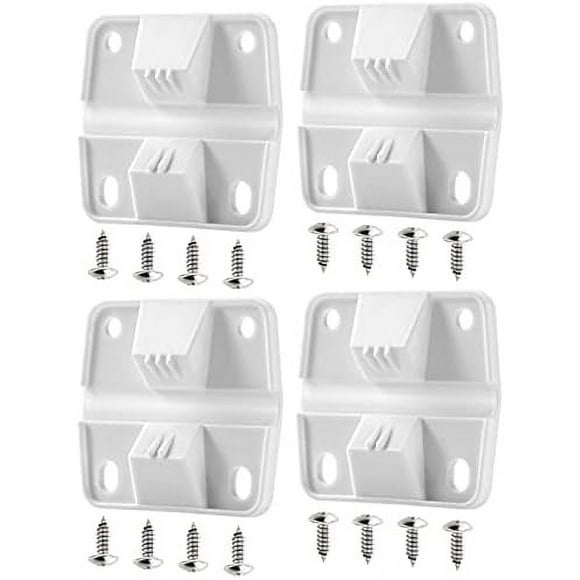 Cooler Plastic Hinges kit Replacement for Coleman Coolers, Rubbermaid Cooler Parts Ice Chest Hinges - 4 Pack White White