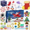 2021 Advent Calendars Surprise Gifts Box 24 Days Christmas Blind Box Countdown Fidget Poppers Toy Stress Relief Toys Pack ADHD Kids Girls