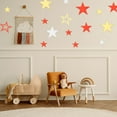 thumbnail image 7 of Uxcell 44Pcs Stars Acrylic Mirror Wall Stickers, 3D Mirror Sticker Removable Self-Adhesive Wall Decals for DIY Art Mural Home Bedroom Living Room Office Bathroom Wedding, Red, 7 of 7