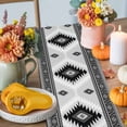 thumbnail image 4 of Aztec Southwestern Cotton Linen Table Runner, Washable Table Runners for Kitchen, Dining Room, Holiday, Home Party Table Decor, 13x36 Inches, 4 of 9