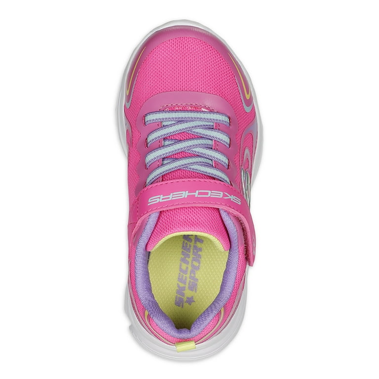 Skechers Girls Youth Wavy Lites - Shine Athletic Sneaker, Sizes 10.5-6 Walmart.com