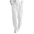 thumbnail image 2 of Ceisia Men's All-Season Solid Color Pleated Gift Draped Straight Leg Pants Elastic Drawstring Waist Pockets for Outdoor Casual Daily Work Wear, 2 of 9