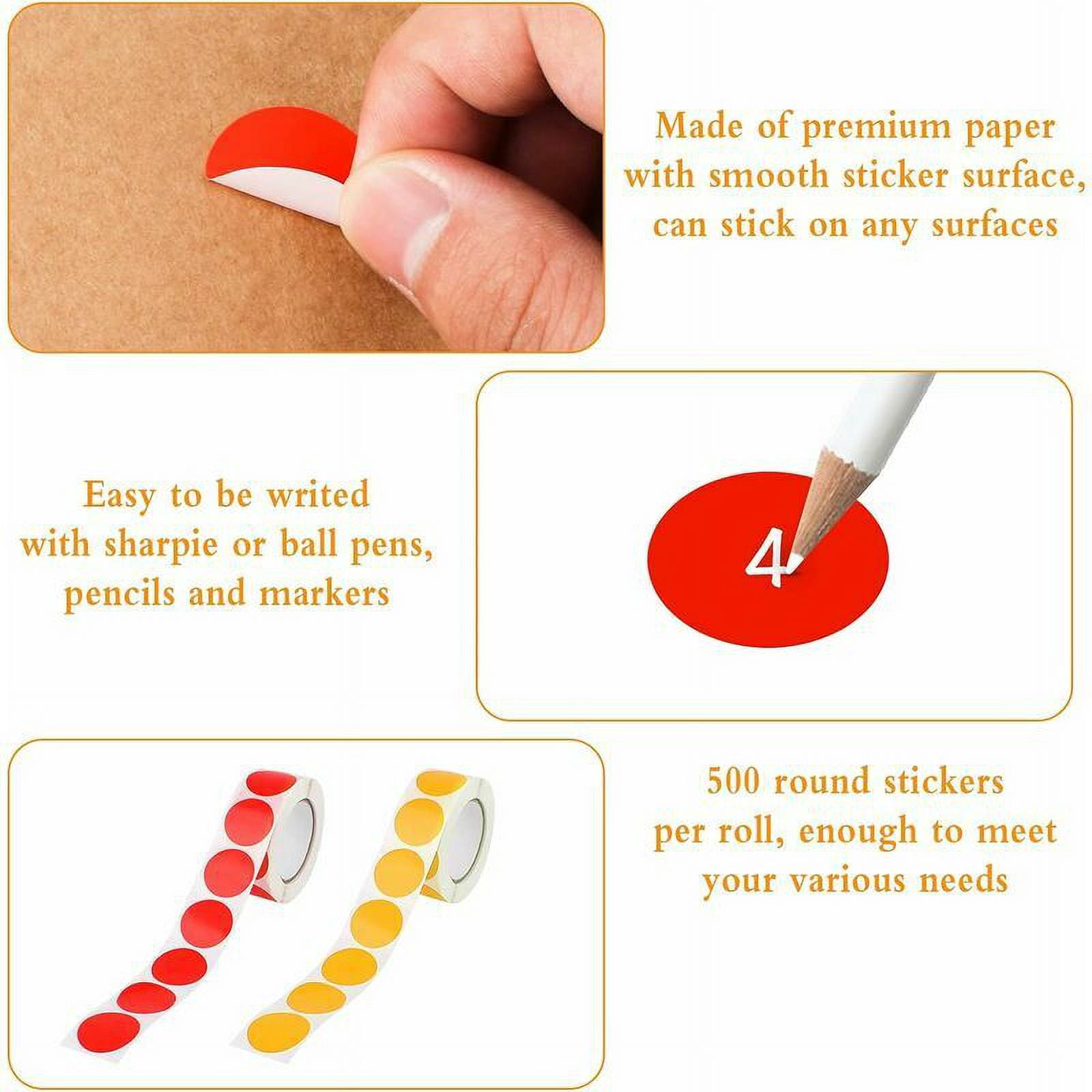 Duulaya Gommettes Rondes Couleur Gommettes Autocollantes Rondes,pastille Autocollante De Couleur Gommettes Autocollantes Rondes Autocollants Ronds Po