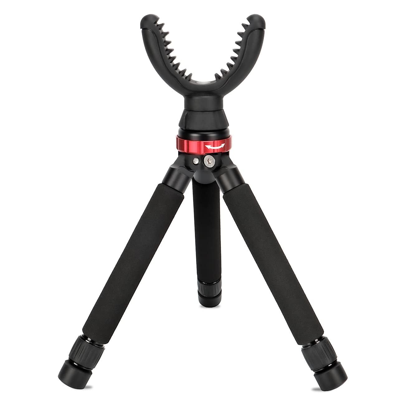 Fooletu Shooting Rest Aluminum Compact Lightweight Rapid Rifle Rest Tripod, Adjustable in Height