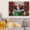 thumbnail image 2 of Stupell Industries Rooster Reading at Desk Social Distance Dummies Animals & Insects Painting Gallery Wrapped Canvas Art Print Wall Art, 36 x 48, 2 of 6