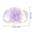 thumbnail image 3 of LOLIPPYY 4 Pairs Baby Girls Flower Foot Bands in Various Colors, Infant Barefoot Sandals, Photo Props, Soft Ties for Newborns, 3 of 7