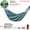 Blue Double 260*150 + Wooden Stick + Duckbill + S Hook, variant on Outdoor Canvas Hammock Swing — Single or Double Person, Striped Design, with Curved Spreader Bars — Anti-Tip Polyester-Cotton Hammock