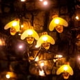 thumbnail image 4 of ER Guirnalda de luces solares de abejas, 6,0 M, 30LED, guirnaldas de luces para exteriores, impermeables, para interior, jardín, Patio, fiesta, árbol de Navidad, blanco cálido Excelente Rendimiento, 4 of 5