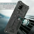 thumbnail image 3 of for Samsung Galaxy A42 Phone Case with Tempered Glass Magnetic Mount Ready Slip Guard Grids Pattern Kickstand Hybrid Slim Shock Bumper Cover, 3 of 4