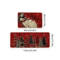 thumbnail image 2 of Darzheoy Christmas Rug Set 2 Pcs Non-Slip Kitchen Mats 16x24 and 16x48 Inch for Floor Decor Holiday Theme Absorbent Backing Mat, 2 of 6