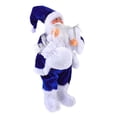 thumbnail image 5 of FUTUREORYY Christmas Celebration 1Pcs Santa Claus Statue Decorative Figurine Blue White For Coffee Table Shelf, 5 of 8