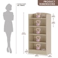 thumbnail image 2 of YQ JENMW 5-Tier Bookshelf,Storage Organizer Bookcase with Open Shelf,For Living Room,Bedroom,Home Office, 2 of 9