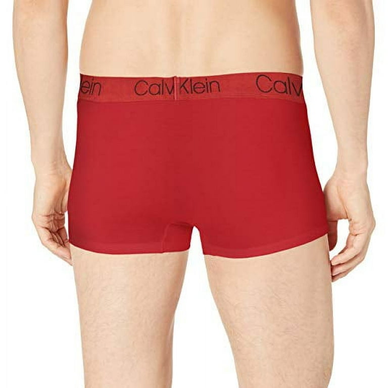 Calvin Klein Men's Ultra Soft Modal Trunks, Haute Red, XL