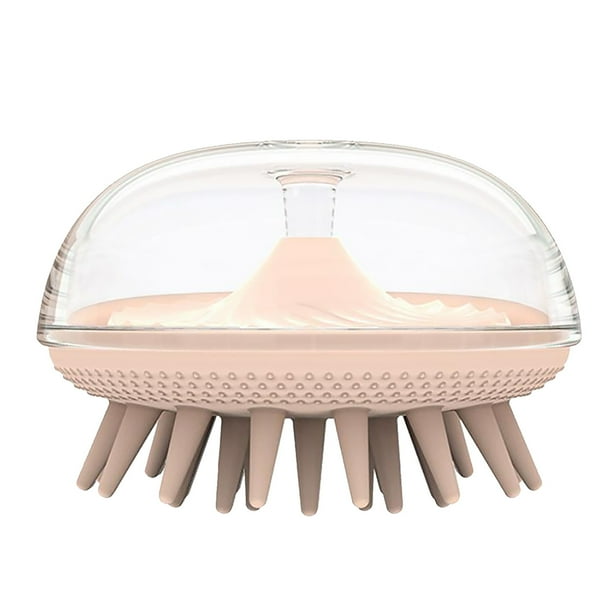 Cepillo de baño para mascotas Cepillo de silicona suave para champú Cepillo de limpieza Cepillo de masaje para perros y gatos