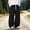 Black, variant on Men's Y2K Baggy Parachute Pants Track Pants, Quick Dry Open Bottom Wide Leg Jogger Trousers with Big Pockets Elastic Drawstring Waist for Gym Hiking Daily Casual Wear