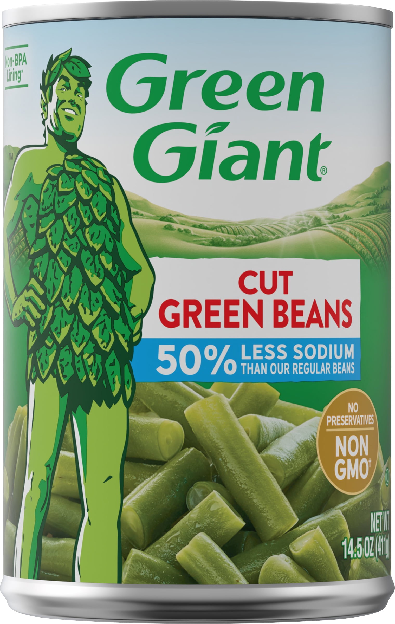 Giant Green Beans Cut All Natural