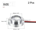 thumbnail image 2 of Unique Bargains LED Projecteur DC 12V 60 Degrés Faisceau Angle Blanc LED Aluminium Coquille 2 Pack, 2 of 6