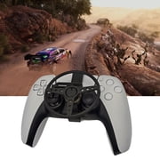 Mini Steering Wheel for PS5 / PS5 Pro / PS5 Slim Game Controller, 3D Printed Auxiliary Racing Wheel Attachment for Gamepad, Easy Assembly Driving Accessory