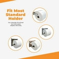 Top River Adjustable Toilet Paper Holder with Extender Adaptor, Fit