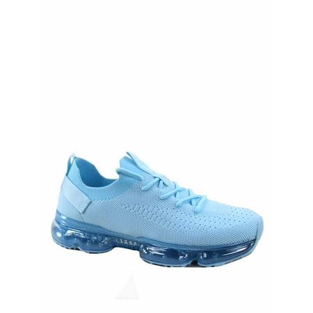 

Flow-19 Stretch Elastic Mesh Lace Up Rubber Air Bubble Cushion Fashion Sneaker ( Light Blue 9 )