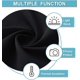 thumbnail image 4 of Black Room Darkening Door Curtains, Thermal Insulated Blackout Blinds for French Door Full Privacy Assured Small Window Shade for Kitchen Patio Glass, 4 of 4
