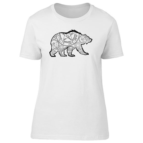 Grizzly Bear Ethnic Style T-Shirt Men -Image by Shutterstock, Male Small