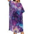 thumbnail image 4 of HELLHERO High Quality Fabrics Swimwear Coverup for Beach Ultimate Elegant Kimono Galaxy Butterfly Print, 4 of 6