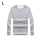 thumbnail image 3 of Minnieouse Ropa interior térmica masculina, camiseta acolchada de invierno para mantener el calor, camiseta de cuello , accesorio de ropa para el Ropa interior Gris claro L, 3 of 6