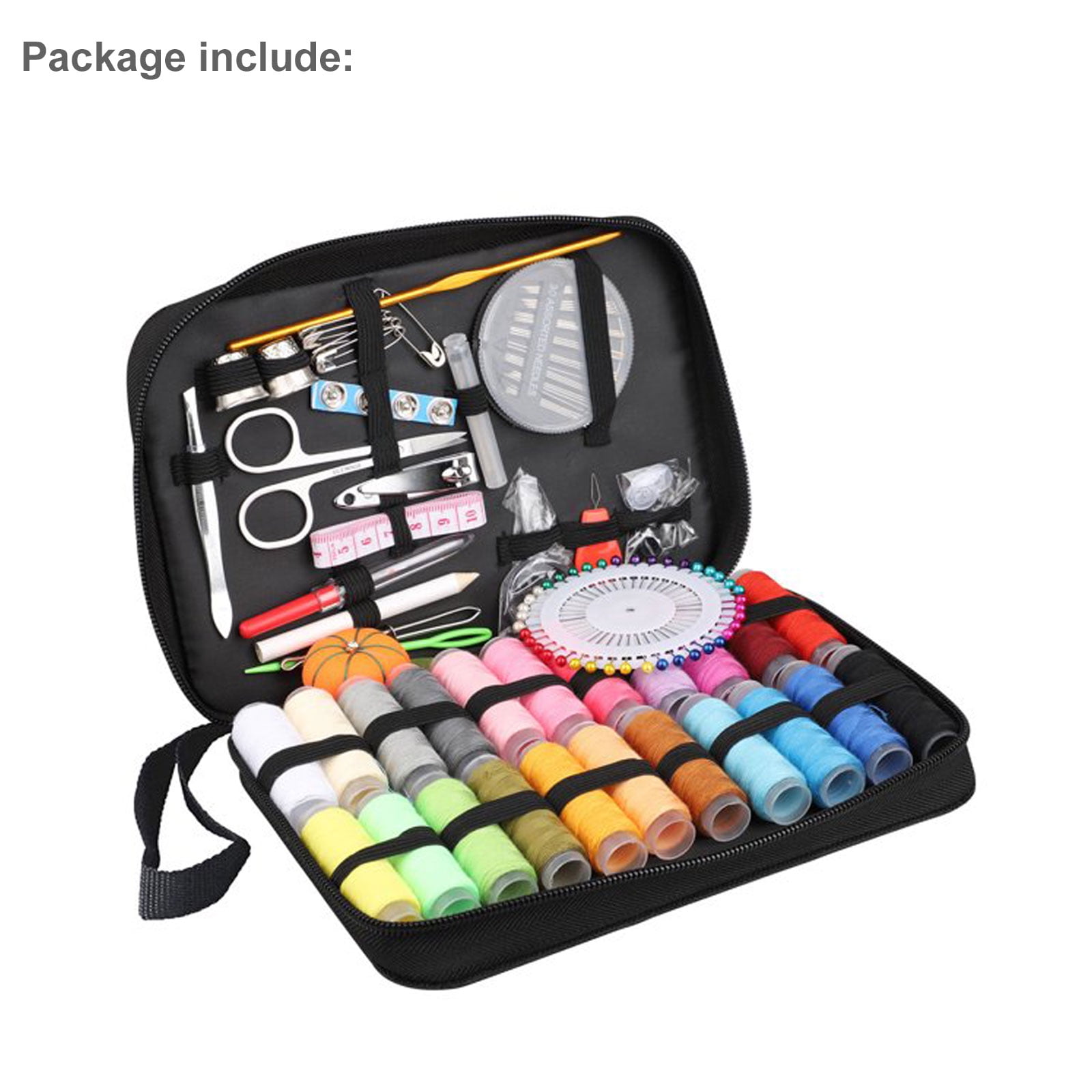 TSV Sewing Kit, 126pcs Needle and Thread Kit w/Multiple Color, Basic  Emergency Sewing Repair Kit for Home, Travel